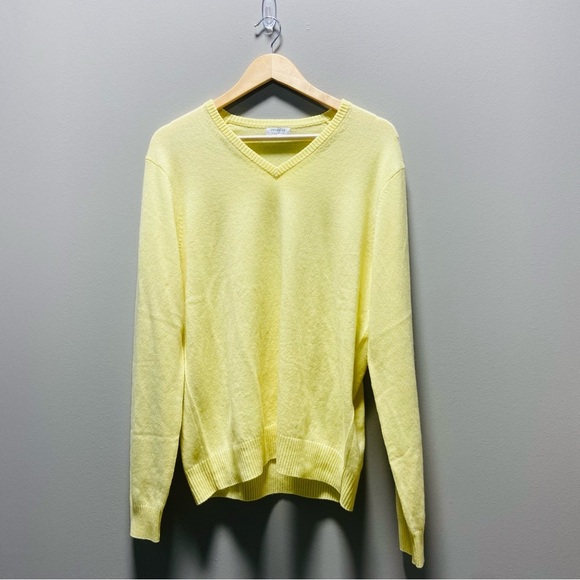 Malo Optimum Yellow V Neckline Sweater - Picture 10 of 10